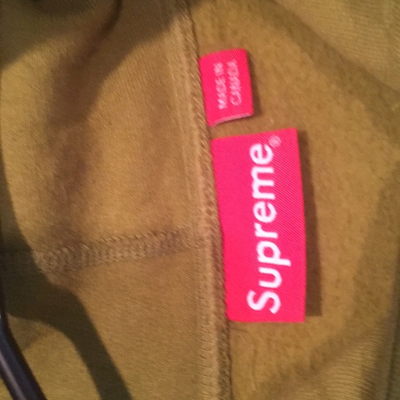 Moss green Large Supreme Excellence hoodie. - Picture 3 of 4